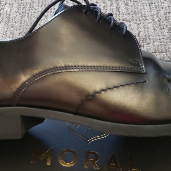 Moral Code Silver Metallic Dress Shoes - Picture 3 of 8